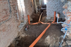 Rodinný dům Sázava - Venkovní rozvody odpadů